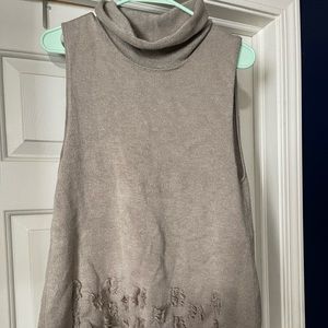 Turtle neck cardigan